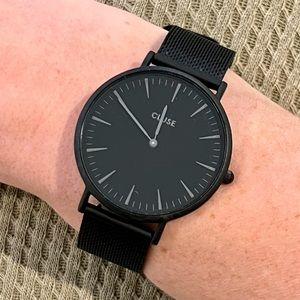 Cluse black unisex watch